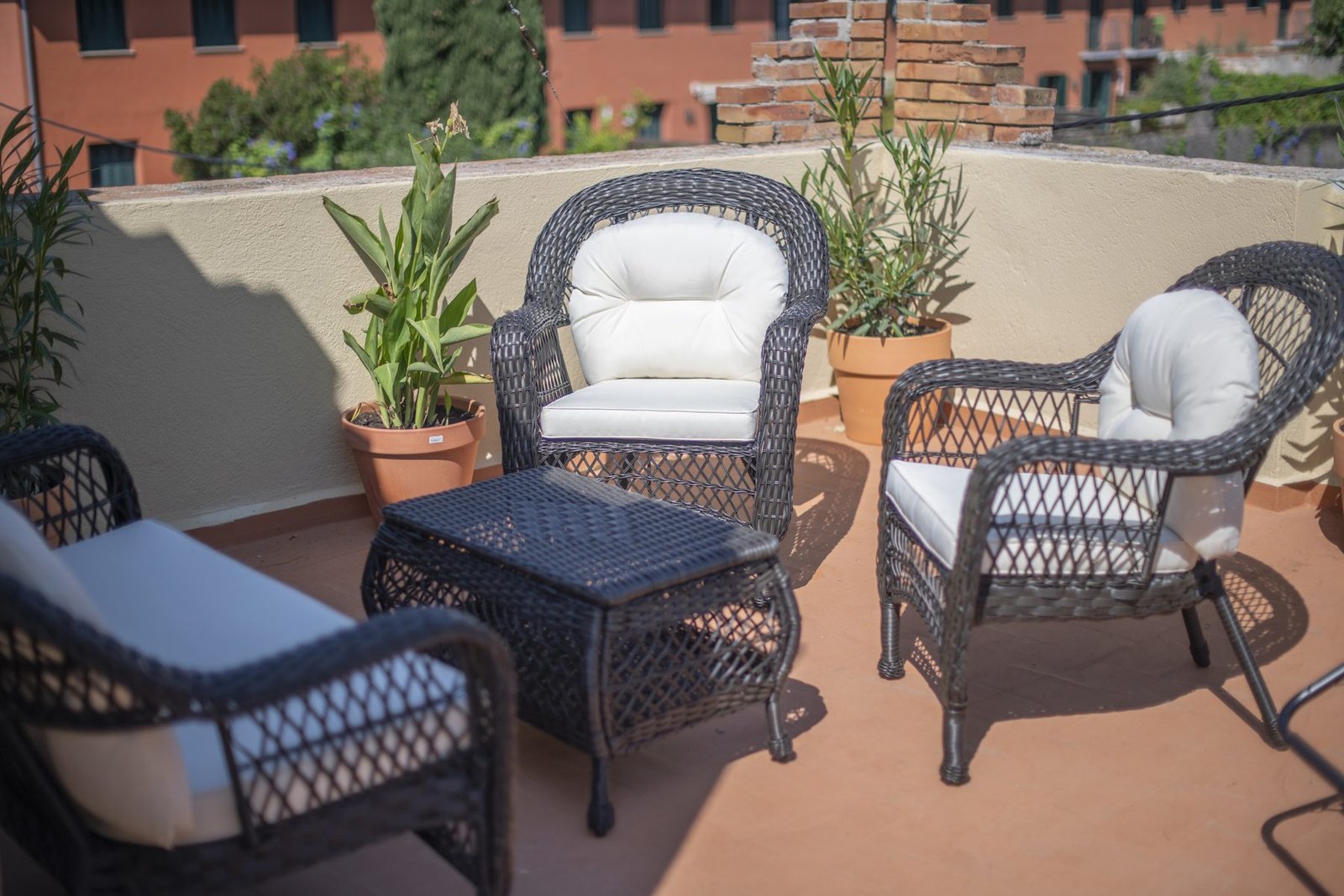 La terraza de la casa