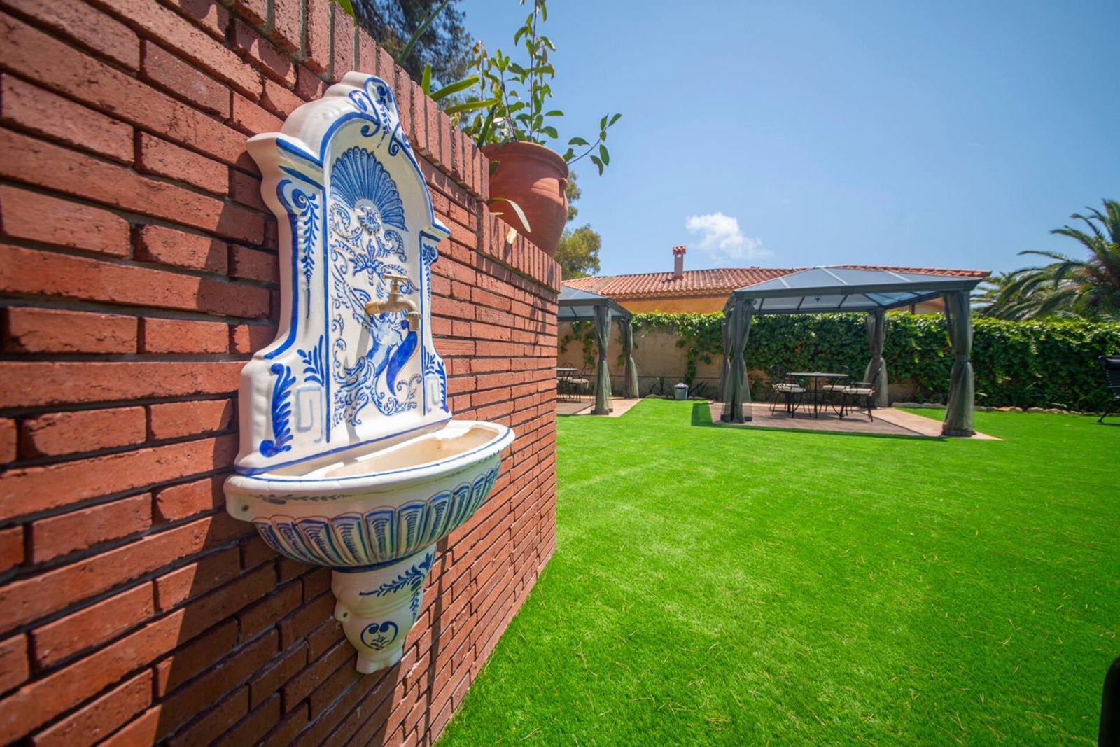La fuente, en la zona de relax
